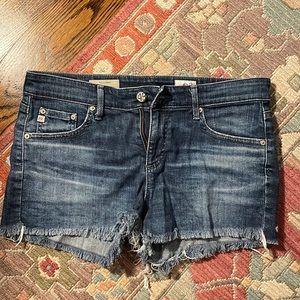AG mid-rise jean shorts